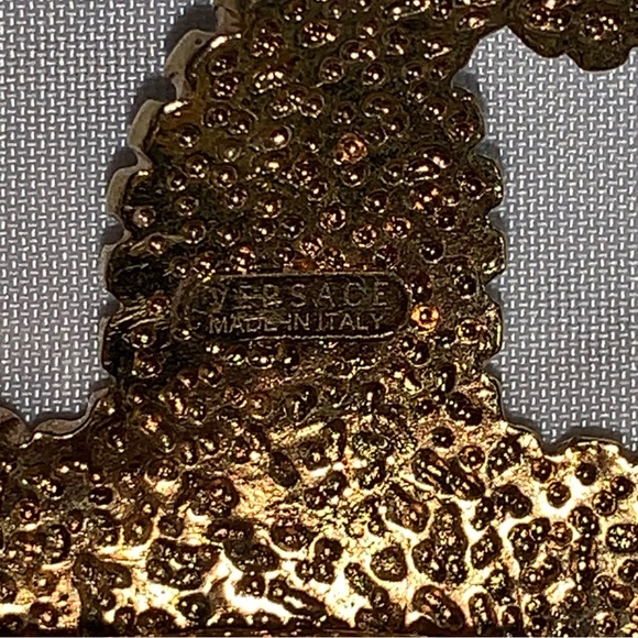 🍔SOLD🍔VERSACE Size 7 14k gold plated crystal STARFISH Tréspr de la Mer RING - Picture 5 of 11